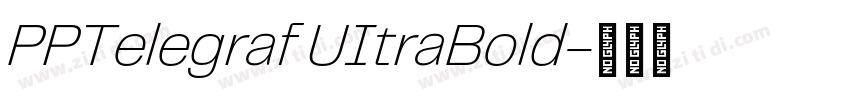 PPTelegraf UItraBold字体转换